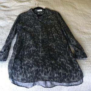 Bella Dahl grey print dress